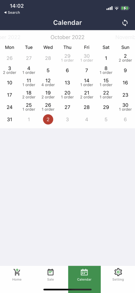 Easy to monitor order by in calendar